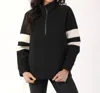 Glyder Prodigious Scuba Oversized Jacket In Black And Oatmilk In Black