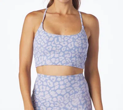 Glyder Pure Leopard Sport Bra In Lilac In Multi