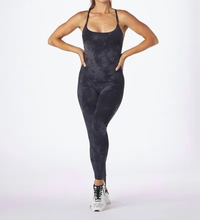 Glyder Pure Tie-dye Bodysuit In Black