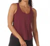 Glyder Pyramid Tank In Chestnut In Brown