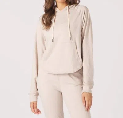 Glyder Rocky Hoodie In Oatmilk Marble In Pink