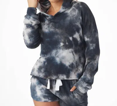 Glyder Rush Long Sleeve Hoodie In Nautical Wash In Blue