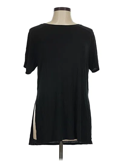 Pre-owned Glyder Short Sleeve Top Black Crew Neck Tops