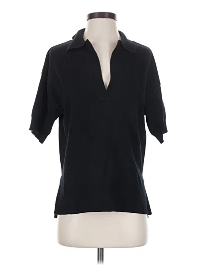 Pre-owned Glyder Short Sleeve Turtleneck In Black