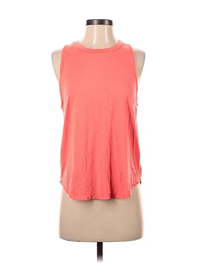 Pre-owned Glyder Sleeveless Top Orange Halter Neckline Tops