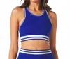 Glyder Socialite Bra In Monaco Blue/white In Multi