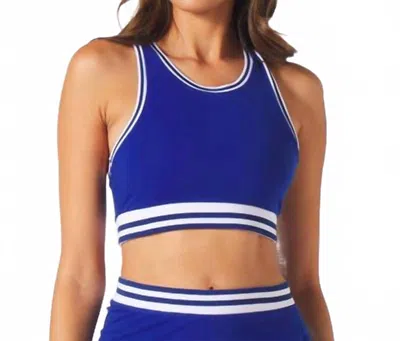 Glyder Socialite Bra In Monaco Blue/white In Multi