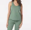 Glyder Stride Tank Top In Sage In Multi