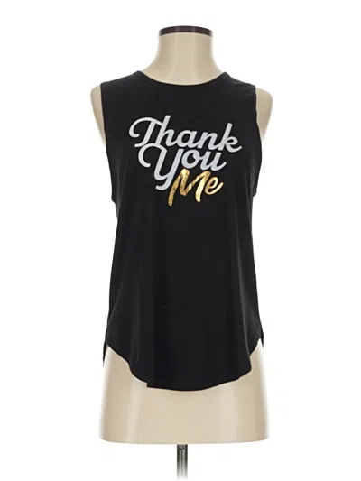 Pre-owned Glyder Tank Top Black Strapless Neckline Tops