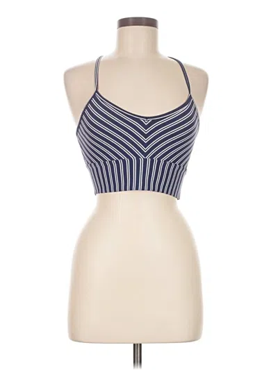 Pre-owned Glyder Tank Top Blue Halter Neckline Tops