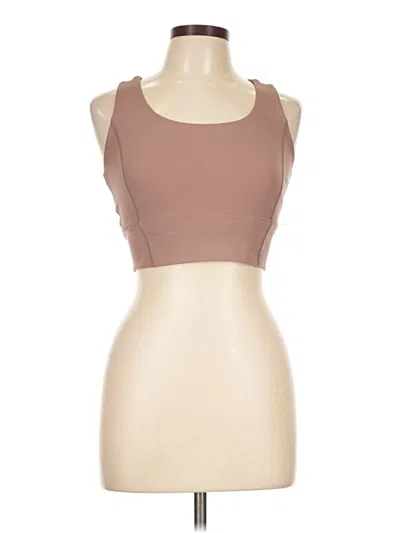 Pre-owned Glyder Tank Top Brown Strapless Neckline Tops