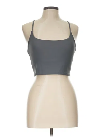 Pre-owned Glyder Tank Top Gray Halter Neckline Tops