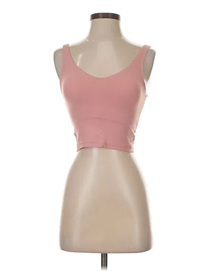 Pre-owned Glyder Tank Top Pink Strapless Neckline Tops