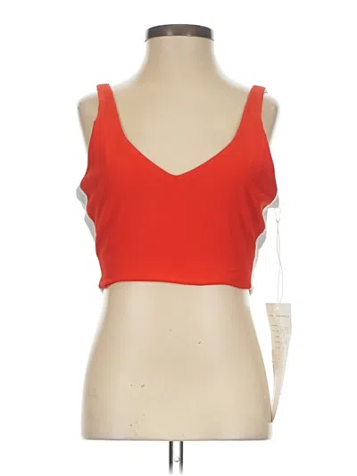 Pre-owned Glyder Tank Top Red Halter Neckline Tops