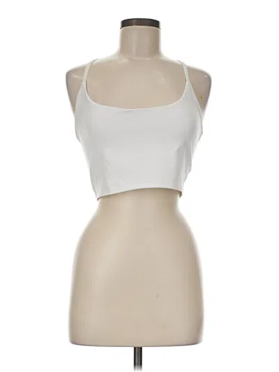 Pre-owned Glyder Tank Top White Halter Neckline Tops