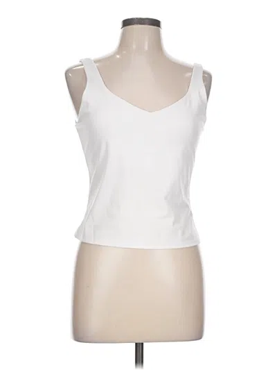 Pre-owned Glyder Tank Top White Strapless Neckline Tops