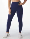 Glyder Taper Print Legging In Indigo Swirl Gloss In Blue