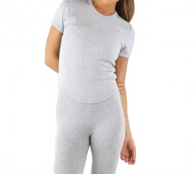 Glyder Tranquil Tee In Heather Grey In White