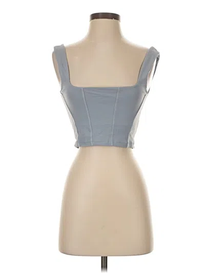 Pre-owned Glyder Tube Top Gray Strapless Neckline Tops