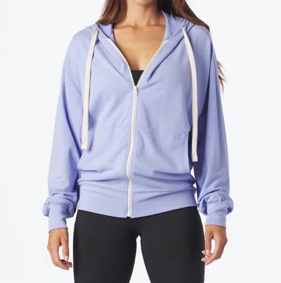 Glyder Vintage Oversized Zip Up Jacket In Lilac In Purple