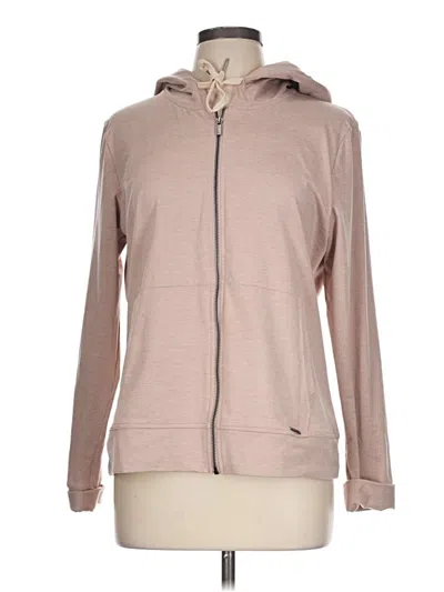 Pre-owned Glyder Zip Up Hoodie In Tan