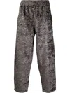 Gmbh All-over Graphic-print Trousers In Grey