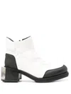 Gmbh Baris 70mm Embossed Boots In Weiss