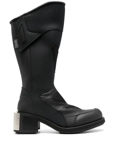 Gmbh Baris Knee High Moto Boots In Black