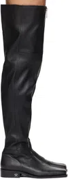 Gmbh Black Adem Overknee Boots In Black