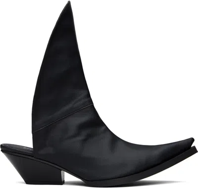 Gmbh Black Naima Kitten Half Bootie Mules