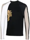 Gmbh Colour-block Logo-print T-shirt In 黑色