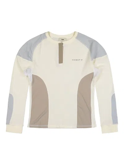Gmbh Colour-blocked Long-sleeve Top In Neutral