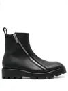 Gmbh Black Double Zip Ankle Boots