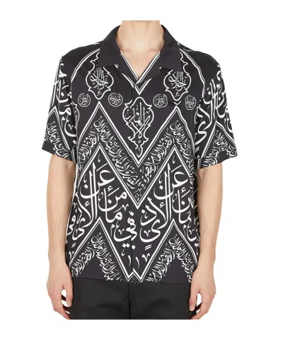 GMBH GRAPHIC PRINT BOWLING SHIRT