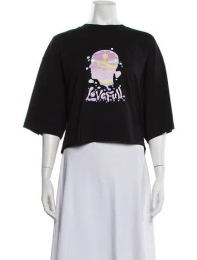 Pre-owned Gmbh Graphic Print Crew Neck T-shirt In Black