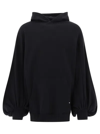 Gmbh Hoodie With Oversized Sleeves In Black