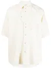 Gmbh Short Sleeve Shirt With Yoke In Neutrals