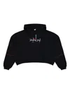 Gmbh Logo-embroidery Hooded Sweatshirt In Black