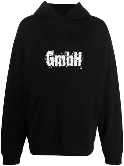 GMBH LOGO-PRINT ORGANIC-COTTON HOODIE