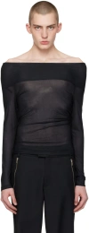 Gmbh Navy Rajaa Long Sleeve T-shirt In Navy
