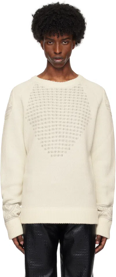 Gmbh Off-white Raed Biker Sweater In Off White