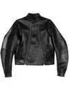 Gmbh Double-zip Biker Jacket In Schwarz