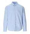 Gmf 965 Cotton Pique Light Blue Shirt