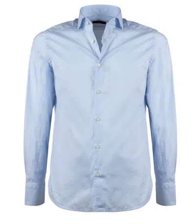 Gmf 965 Light Blue Cotton Shirt