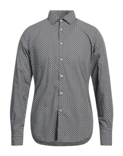 Gmf 965 Man Shirt Black Size 15 Cotton