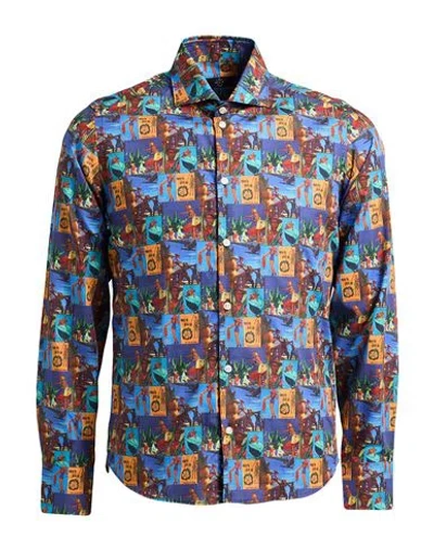 Gmf 965 Man Shirt Blue Size 14 ½ Cotton