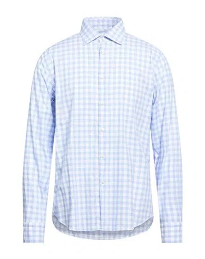 Gmf 965 Man Shirt Blue Size 17 ½ Cotton