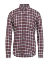 Gmf 965 Man Shirt Red Size 16 Cotton In Red