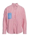 Gmf 965 Man Shirt Red Size 17 Cotton In Red