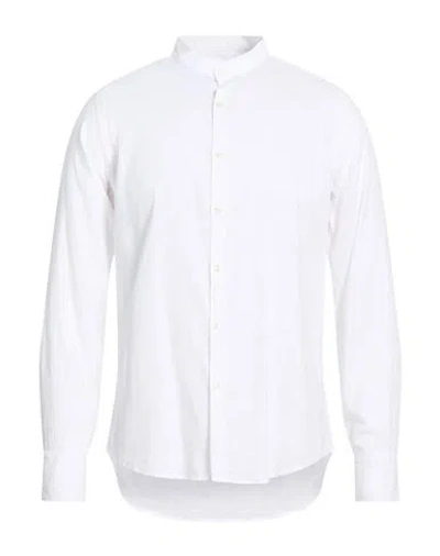 Gmf 965 Man Shirt White Size 16 Linen, Cotton